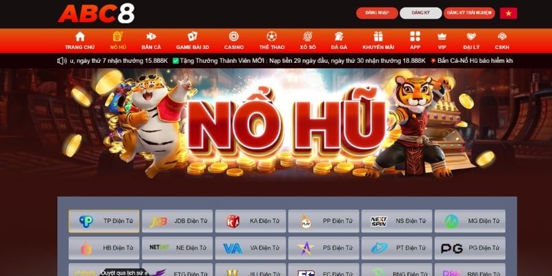 ABC8 - Cổng game nổ hũ đổi thưởng hot nhất hiện nay